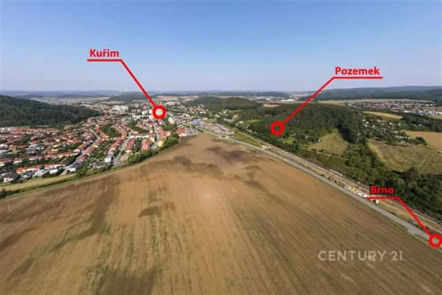 Prodej komerčního pozemku 4736 m2, Kuřim, okres Brno-venkov