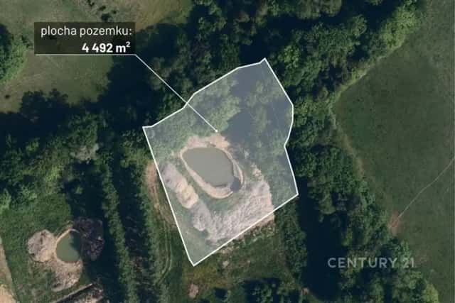 Prodej nestavebního pozemku s rybníkem, 4 492 m2, Třinec Nebory, Třinec, okres Frýdek-Místek