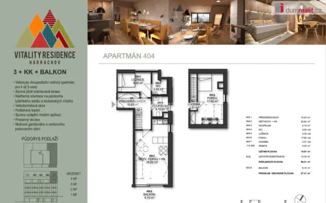 prodej apartmánu 3+kk, 90 m2, Harrachov - Nový Svět, Harrachov, okres Jablonec nad Nisou