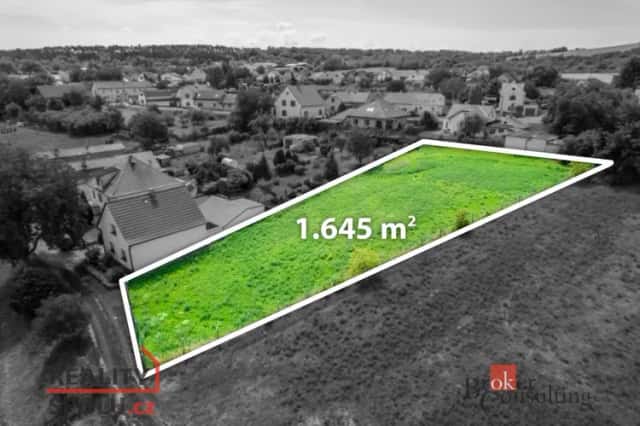 Prodej stavebního pozemku 1 645 m2, Bechlín, Bechlín, okres Litoměřice