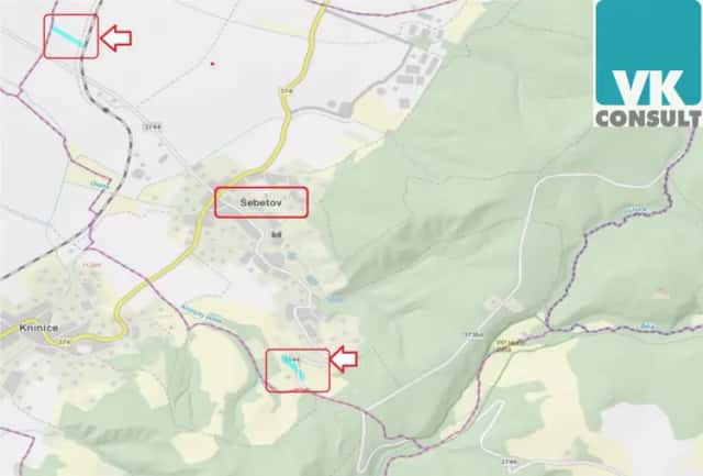 Šebetov - prodej hospodářských pozemků 10 702 m2, Šebetov, okres Blansko