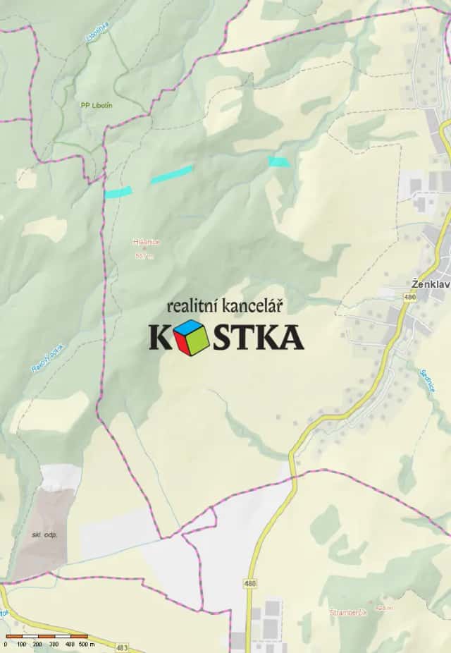 les Ženklava 35,- Kč/m2, Ženklava, okres Nový Jičín