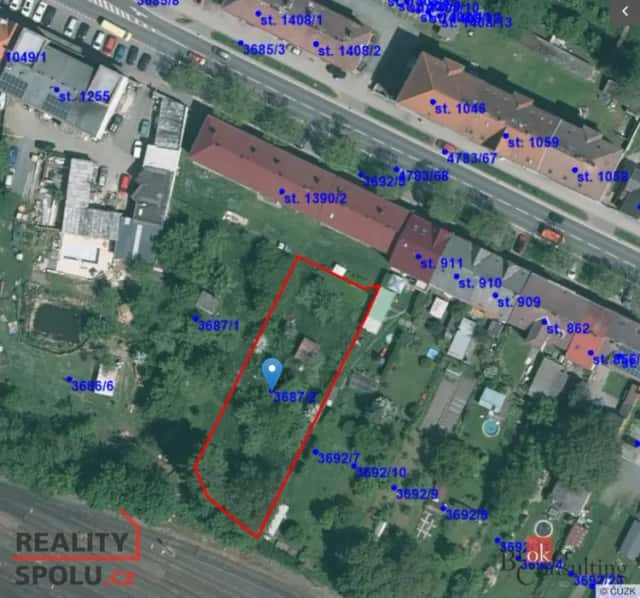 Prodej zahrady 1 178 m2, Domažlice, Masarykova, Domažlice