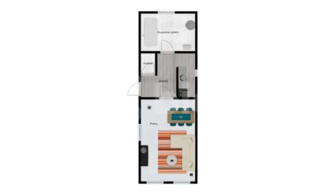 Prodej rodinného domu k rekonstrukci s užitnou plochou 56 m2 na pozemku 422 m2, Husova, Rožďalovice, okres Nymburk