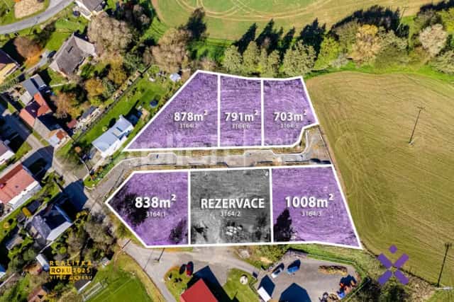 Prodej pozemků Lubná u Kroměříže, Lubná, okres Kroměříž