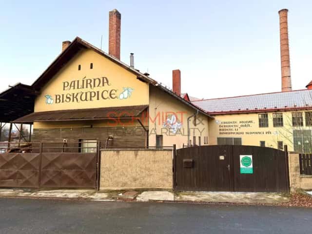 Prodej Palírny Biskupice – výroba, sklady, společenské a obytné prostory, Biskupice, okres Svitavy