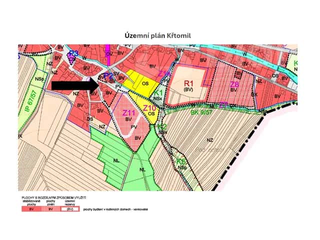Prodej stavebních pozemků Křtomil 455 m2, Olomoucký kraj, Křtomil, okres Přerov