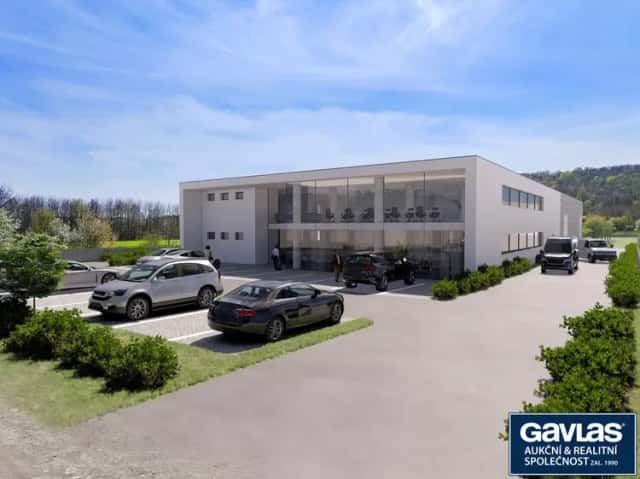 Rozestavěný areál s povolením, 9 380 m2 - administrativní budova a skladová hala - Želešice u Brna, Šlechtitelská, Želešice, okres Brno-venkov