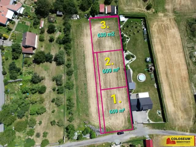 Štěchov, pozemek 609 m2, sítě - pozemek, Štěchov, okres Blansko