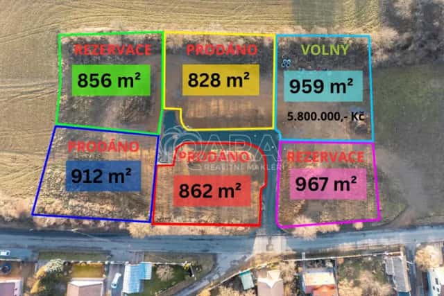 Prodej lukrativních pozemků k výstavbě rodinných domů v Čisovicích, okr. Praha Západ, Čisovice, okres Praha-západ