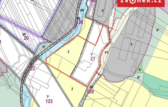 Prodej komerčního pozemku 9 230 m2, Slušovice, K Teplinám, Slušovice, okres Zlín