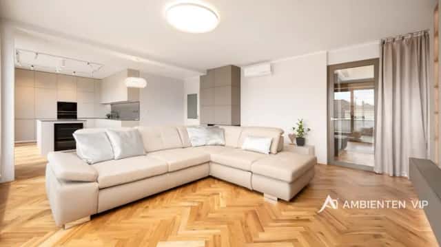 Pronájem zařízeného luxusního bytu 4+kk vč. dvou garáží, sklepa a terasy s výhledy, Lipová, Brno, okres Brno-město