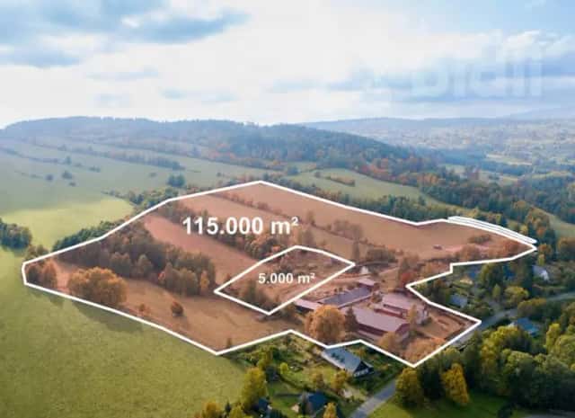 Prodej mimořádného, více jak 115 000 m2 rozlehlého pozemku, Horní Moravice, pohoří Jeseníky, Dolní Moravice, okres Bruntál