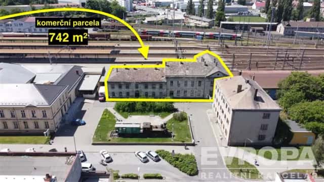 Prodej investičního pozemku 742 m2 s projektem demolice u vlakového nádraží v Přerově, Husova, Přerov