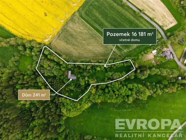 Prodej domu 4+1 v obci Domaslavice s pozemkem 16181 m2, Bílá, okres Liberec