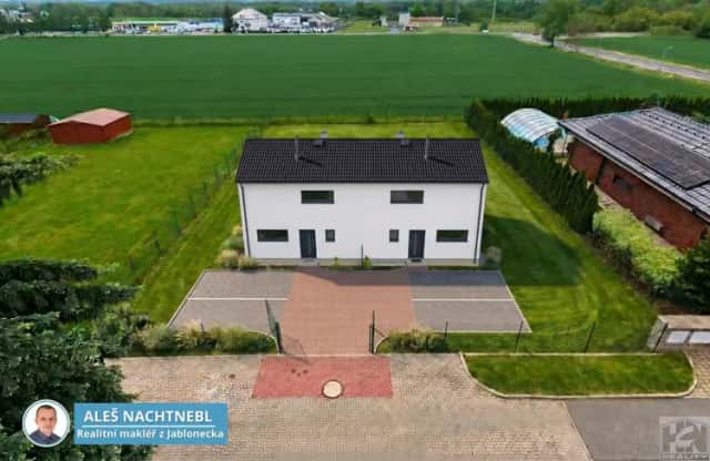 Novostavba nízkoenergetického dvojdomu 2x 4+1 se zahradou, Mnichovo Hradiště, Mnichovo Hradiště, okres Mladá Boleslav