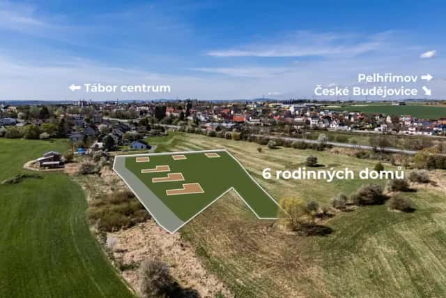 Prodej pozemky pro bydlení, 9 643 m2 - Tábor, Měšice, Tábor