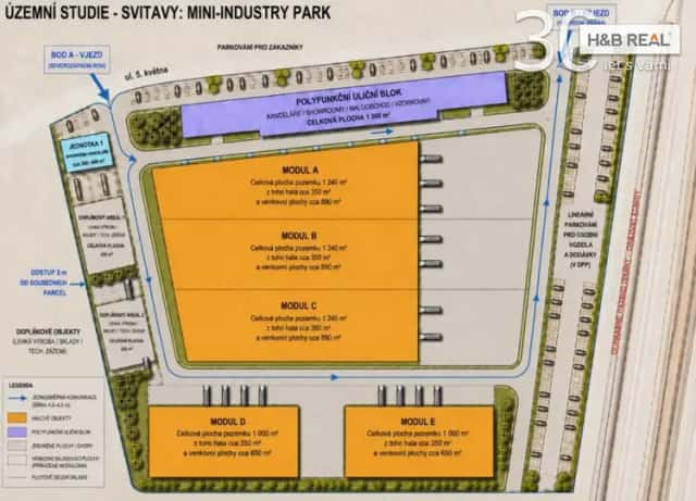 Komerční pozemek MIni-Industry Park Svitavy, 5. května, Svitavy
