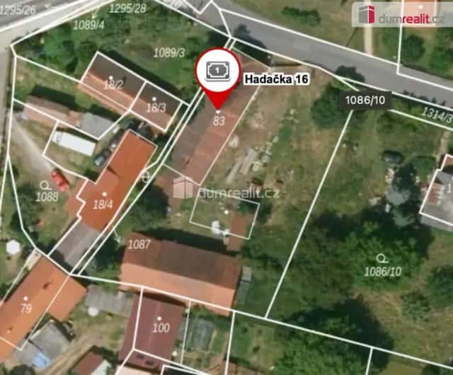 Pozemek 1665 m2 Hadačka okr. Plzeň Sever, Výrov, okres Plzeň-sever