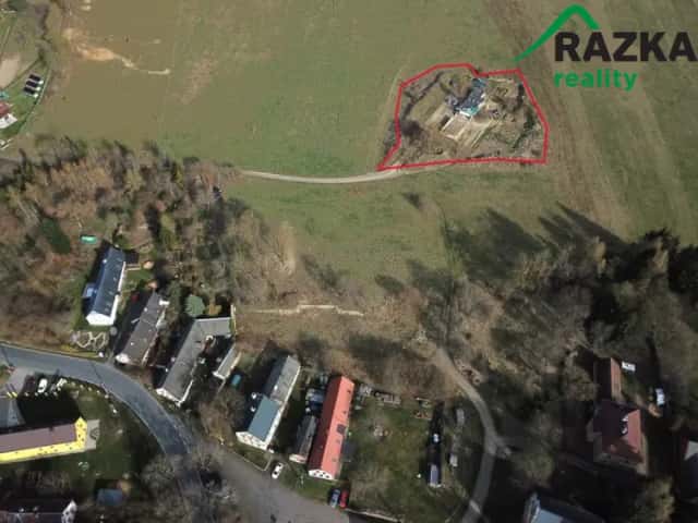 Rozestavěná stavba na pozemku 4 866 m2 Domaslav, Lestkov, okres Tachov