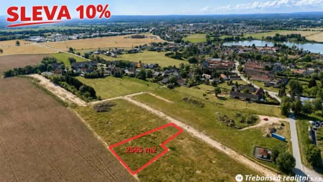 Prodej stavebního pozemku 2 565 m2, Třeboň Břilice, Třeboň, okres Jindřichův Hradec