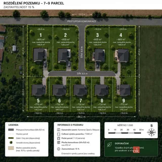 Prodej specifického pozemku 7 848 m2, Kamenný Újezd, Kamenný Újezd, okres Rokycany