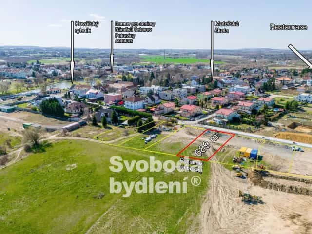 Prodej stavebního pozemku 689 m2, Praha, Rypkova, Praha