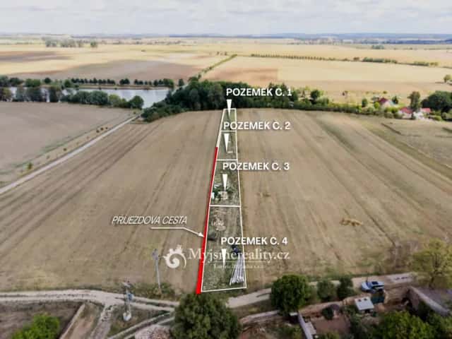 Prodej zahrad od 423 m2 až po 579 m2, Blížkovice, okr. Znojmo, Blížkovice, okres Znojmo
