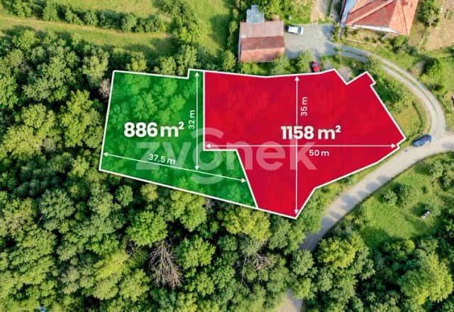 Exkluzivní pozemek určený pro výstavbu rodinného domu 2 044 m2 – Boršice (okres Uherské Hradiště), Boršice, okres Uherské Hradiště