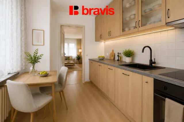 Prodej bytu 3+1, ulice Studená, Brno-Lesná, balkón, dva sklepy, Studená 804/26, Brno, okres Brno-město
