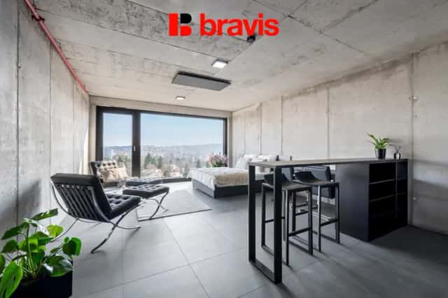 Pronájem 1+kk, Královopolská, Brno: Smart home, wifi, klima a fitness, Královopolská 3052/139, Brno, okres Brno-město