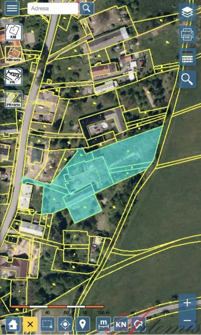 Prodej pozemků a usedlosti, Nové Těchanovice, Vítkov, Vítkov, okres Opava