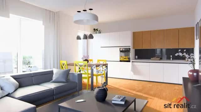 Novostavba bytu 3+kk, 86 m2 + 3× balkon 14 m2, výtah, podlahové vytápění, uzavřený areál, Hořice, okres Jičín