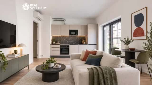 Pronájem nadstandardního bytu 2+kk s balkonem/terasou a klimatizací, Brno, Trýbova, Brno, okres Brno-město