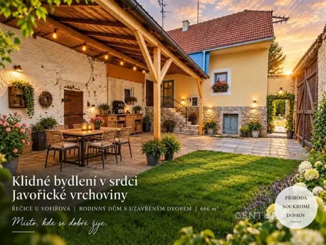 Prodej, Rodinného domu 104 m2 s pozemkem 666 m2 ve vsi Řečice u Volfířova., Řečice, Volfířov, okres Jindřichův Hradec