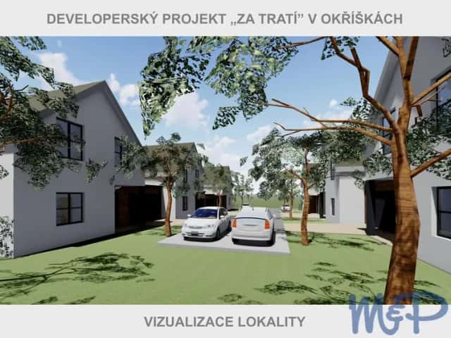 Prodej pozemků pro developerský projekt v Okříškách, Za tratí, Okříšky, okres Třebíč