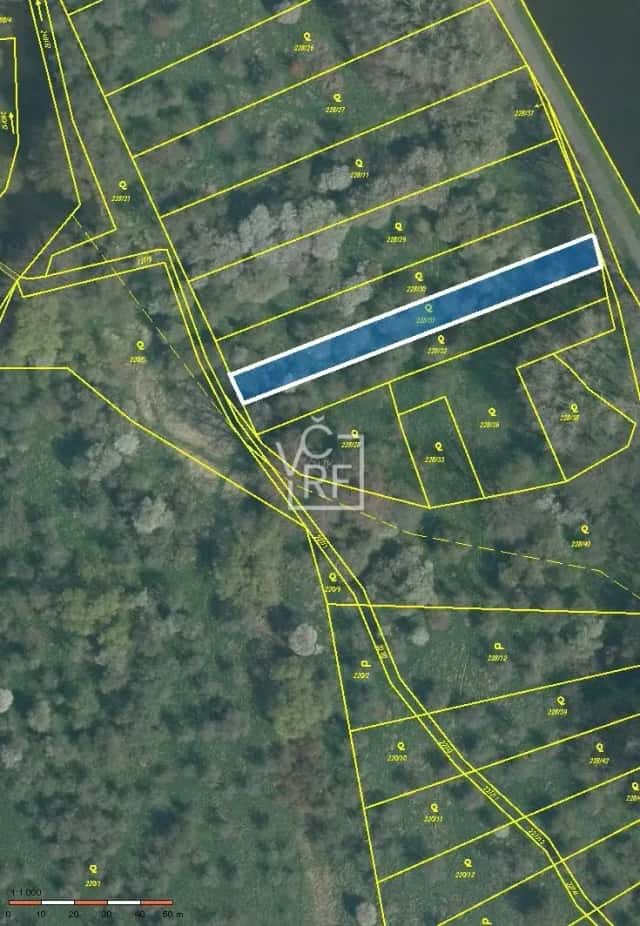 Prodej ovocného sadu o výměře 1146 m2 v Brozánkách, Hořín, okres Mělník