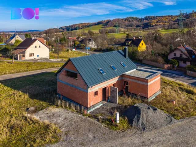 Prodej hrubé stavby moderního rodinného domu 4+kk v Palkovicích, Palkovice, okres Frýdek-Místek