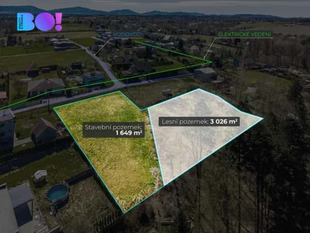 Prodej stavebního pozemku 1649 m2 - Bludovice, Havířov, okres Karviná