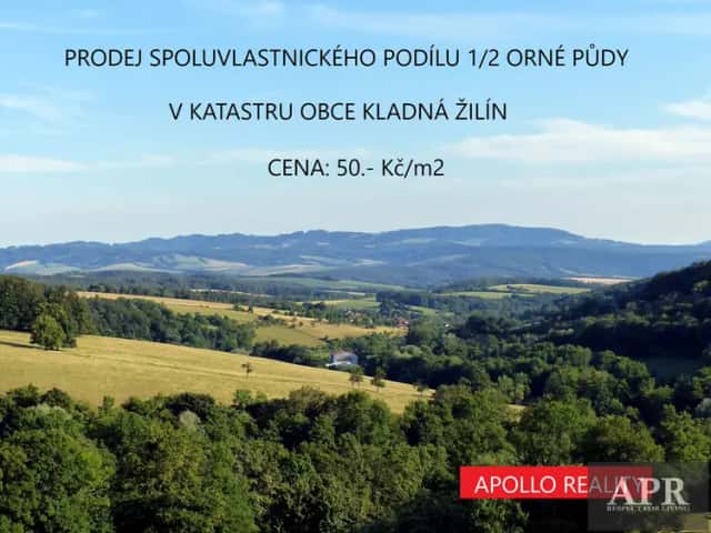 Prodej orné půdy Kladná Žilín, Luhačovice, okres Zlín