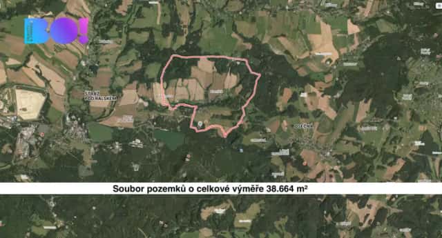Prodej pole, 38664 m2, Břevniště pod Ralskem, Hamr na Jezeře, okres Česká Lípa
