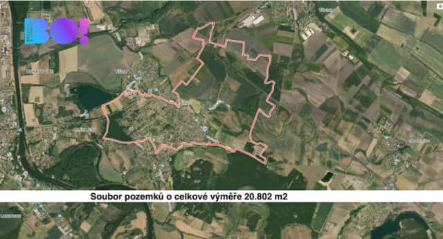 Prodej louky, 20802 m2, Chrást u Tišic, Tišice, okres Mělník