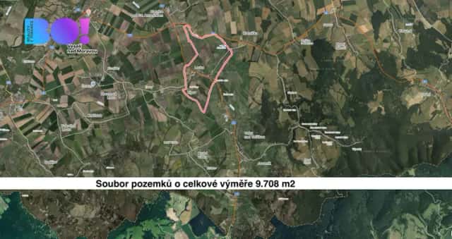 Prodej pole, 9708 m2, Louka u Ostrohu, Louka, okres Hodonín