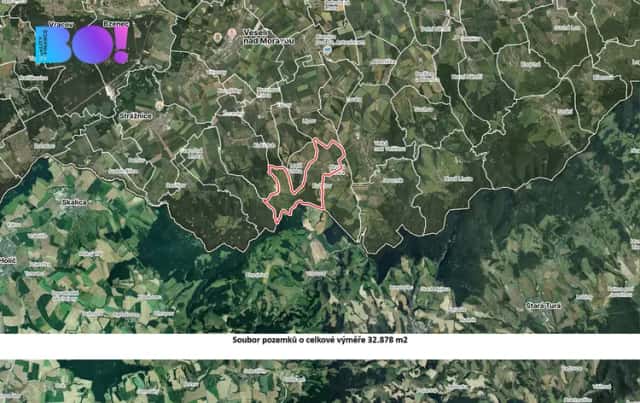 Prodej pole, 32878 m2, Hrubá Vrbka, Hrubá Vrbka, okres Hodonín