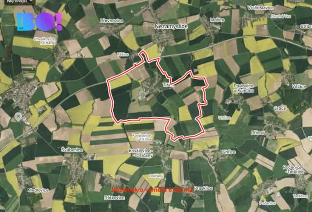 Prodej pole, 6700 m2, Tištín, Tištín, okres Prostějov