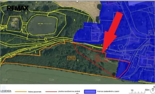 Prodej stavebního pozemku 6300 m2, Boršov u Moravské Třebové, Moravská Třebová, okres Svitavy
