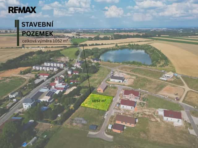 Stavební pozemek 1 052 m2 - Praskačka, Praskačka, okres Hradec Králové