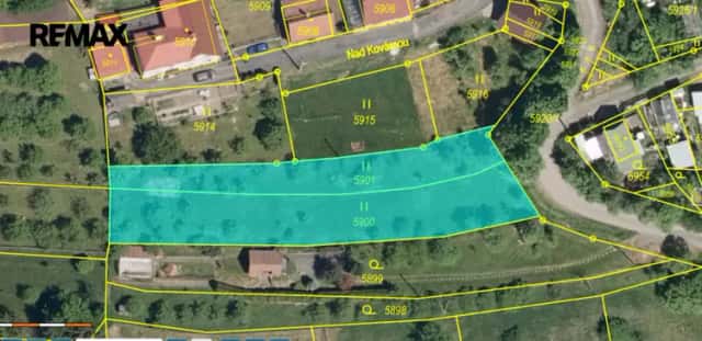 Prodej stavebního pozemku 1260 m2, Vsetín Jasenice, Vsetín