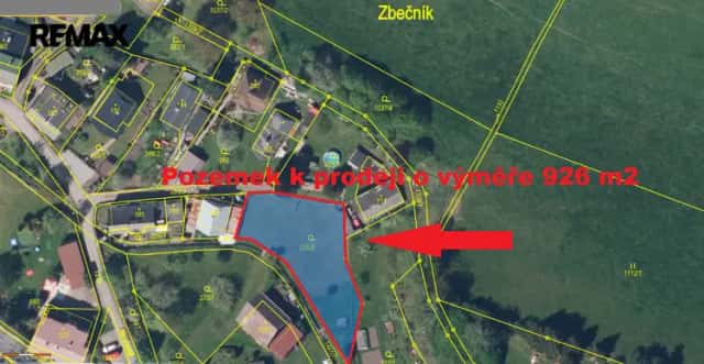 Pozemek zahrady v obci Zbečník u Hronova., Hronov, okres Náchod