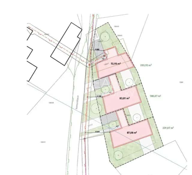 Investiční pozemek - pro až 3 domy, tiny-mobilhome - prodej dům, pozemek, sklépek Zádveřice-Raková, Zádveřice-Raková, okres Zlín